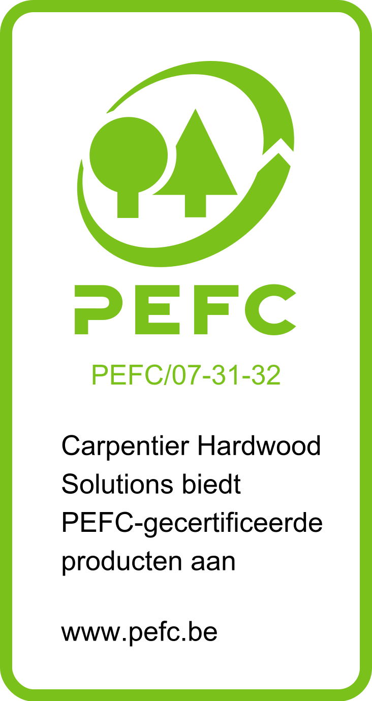 PEFC label Carpentier Hardwood Solutions