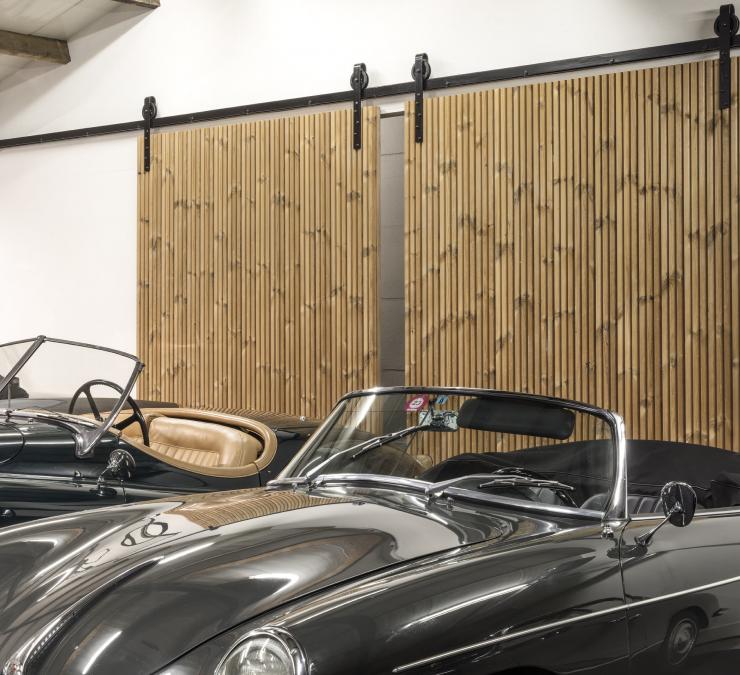 Porte coulissante en bois Classic Cars