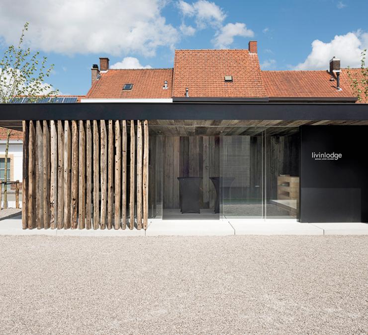 Wooden outbuilding showroom