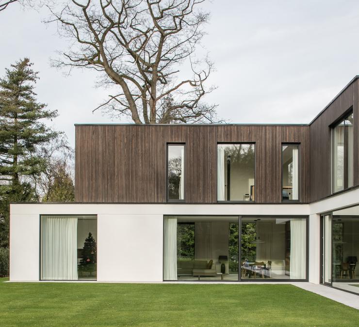 Timber cladding private residence Ghent region