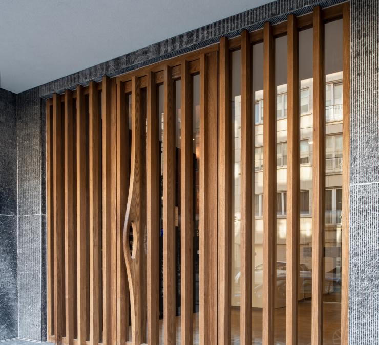 Timber cladding Cambre 33 Brussels