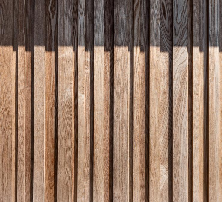 HOTwood ash timber cladding Coussée-Bostoen construction company, Roeselare