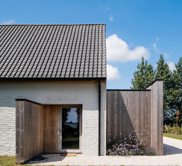 Houten omheining woning Ramskapelle  | Carpentier