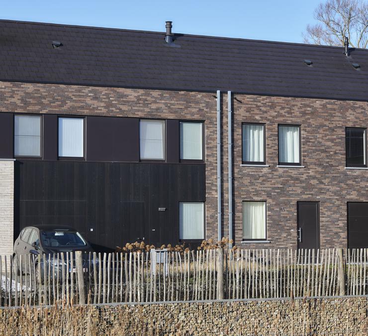 Thermisch essen gevelbekleding woonproject Ieper Thermisch essen gevelbekleding woonproject Ieper