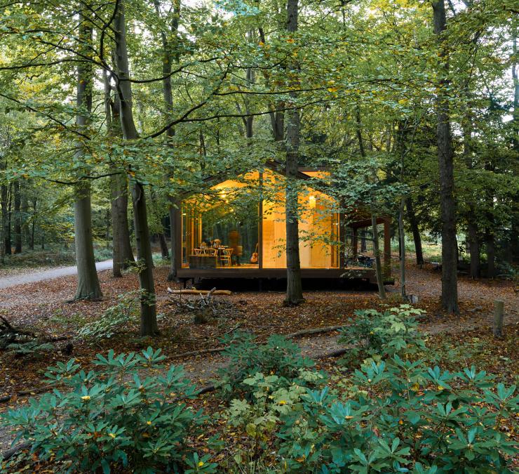 Tiny house in houtskeletbouw midden in de natuur