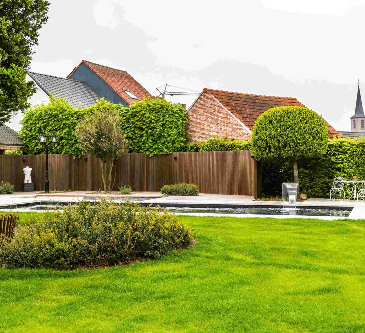 Clôture en bambou HOTwood avec courbes Clôture en bambou HOTwood avec courbes